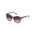 Carolina Herrera Rainbow Havana Round Ladies Sunglasses - SHE745-05AH-51