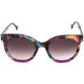 Carolina Herrera Rainbow Havana Round Ladies Sunglasses - SHE745-05AH-51