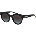 Coach Black Glitter Women's Sunglasses Signature C Grey Gradient Lens - 8265 L1084