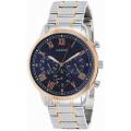 Guess Men's W1309G4 Hendrix 44mm Blue Dial Stainless Steel Watch