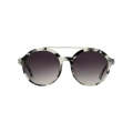 Lacoste Men's Grey Havana/Silver Round Sunglasses - L837SA-214