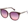 Lacoste Women's Burgundy/Rose Gradient Oval Sunglasses  - L842SA