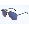 Lacoste Men's Black/Blue Aviator Sunglasses - L177S-001