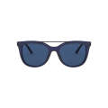 Tory Burch Women's Transparent Navy Square Brow Bar Sunglasses - TY7147 180280