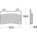 SBS - FA123 Brake Pads | Sintered | Street | 613HS