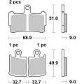 SBS - FA499 Brake Pads | Evo Sintered | Street | 869SP