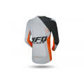 UFO - Motocross Slim Frequency Jersey Black, Gray And Neon Orange