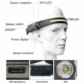 Multi-function LED Rechargeable Head Lamp - Black