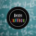 Colourful Best Teacher Bag Tag - Afrikaans