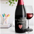 Best Teacher Wine Bottle Sticker - Afrikaans