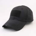 BASEBALL CAP W/ VELCRO PANELS - BLACK