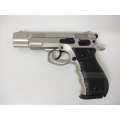 BLOW C75 BLANK GUN - SATIN W/ BLACK GRIPS &