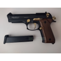 BLOW F92 BLANK GUN - BLACK/GOLD/BROWN