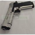 KUZEY 911SX #2 BLANK GUN - CHROME W/ BLACK TRIM