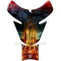 Universal Fit Fire and Ice Neon Flaming Lady Motor Bike Tank Pad Protector. A Street Pad which fi...