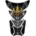 Universal Fit Crowned Reaper Motor Bike Tank Pad Protector. A Street Pad which fits most motorcyc...