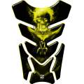 Universal Fit Yellow and Black Angelic She Rider with Skull Motor Bike Tank Pad Protector. A Stre...