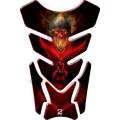 Universal Fit Red Angelic She Rider with Skull Motor Bike Tank Pad Protector. A Street Pad which ...