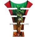 Universal Fit Green and Red Angelic Demon with Lady Tank Pad Protector. A Street Pad which fits m...