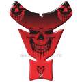 Universal Fit Black and Red Smiling Reaper Motor Bike Tank Pad Protector. A Street Pad which fits...