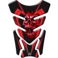 Universal Fit Red Screaming Skull Motor Bike Tank Pad Protector. A Street Pad which fits most mot...