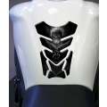 Universal Fit Black Angelic She Rider with Skull Motor Bike Tank Pad Protector. A Street Pad whic...