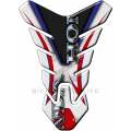 Motor Bike Tank Pad Protector - Honda CBR, NC Series, CB Series, Twin Africa - White Multi Colour...