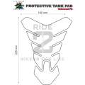 Motor Bike Tank Pad Protector - Honda CBR, NC Series, CB Series, Twin Africa - White Multi Colour...
