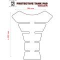 Universal Fit Blue and Black Monster Tank Pad Protector. A Street Pad which fits most models.