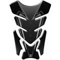 Universal Fit Black Carbon Fibre Motor Bike Tank Pad Protector. A Street Pad which fits most moto...