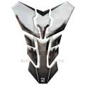 Universal Fit Chrome Metal Transformer Motor Bike Tank Pad Protector. A Street Pad which fits mos...