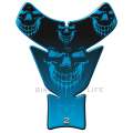 Universal Fit Blue Reaper Skull Motor Bike Tank Pad Protector. A Street Pad which fits most motor...