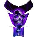 Universal Fit Blue and Purple Skull Motor Bike Tank Pad Protector. A Street Pad which fits most m...
