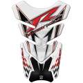 Yamaha White, Red and  Black Silver Grey Standard R Series Tank Pad Protector. Fits most R series...