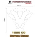 Yamaha Samurai Black 1000 CC Motor Bike Tank Pad Protectors