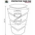 BMW F800 Motor Bike Tank Pad / Protector. Yellow  2009 -2020