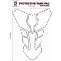 Universal Fit Red Metal Transformer Motor Bike Tank Pad Protector. A Street Pad which fits most m...