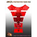 Yamaha Red Skull Motor Bike Tank Pad Protectors