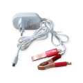 Smart Charger With Battery Leads 3A AC+DC 2 USB + LED Night Light
