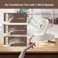 Rechargeable 3 Speed Air Conditioning Fan with Night Light