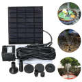7V 1.5W Solar Water Pump Fountain Garden Floating Plants Watering Power Fountains Pool Home Garden F