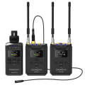 CKMOVA UHF Dual-Channel Wireless Mic System 2 X Transmitters with Audio Recorders & 1X Receiver V...