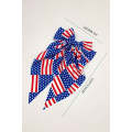 Dark Blue American Flag Large Bow Knot Hair Clip