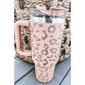 Pink Leopard Spotted 304 Stainless Double Insulated Cup 40oz