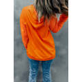 Orange Oversized Hoodie with Kangaroo Pocket