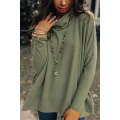 Jungle Green Cowl Neck Shift Tunic Top