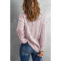 Pink Oversize Thick Pullover Sweater