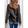 Charcoal Quarter Zip Pullover Sweatshirt