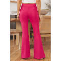 Rose Split Hem High Waist Pants