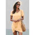 Yellow The Triblend Side Knot Dress
